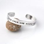 Personalized metal cuff bra..