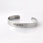 Personalized metal cuff bra..