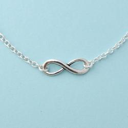 Silver infinity Necklace, everyday Necklace, infinity jewelry, everlasting lover, enternity, gift for BFF