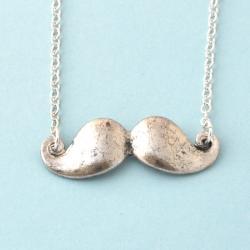 mustache necklace, mustache long necklace, limited quantities